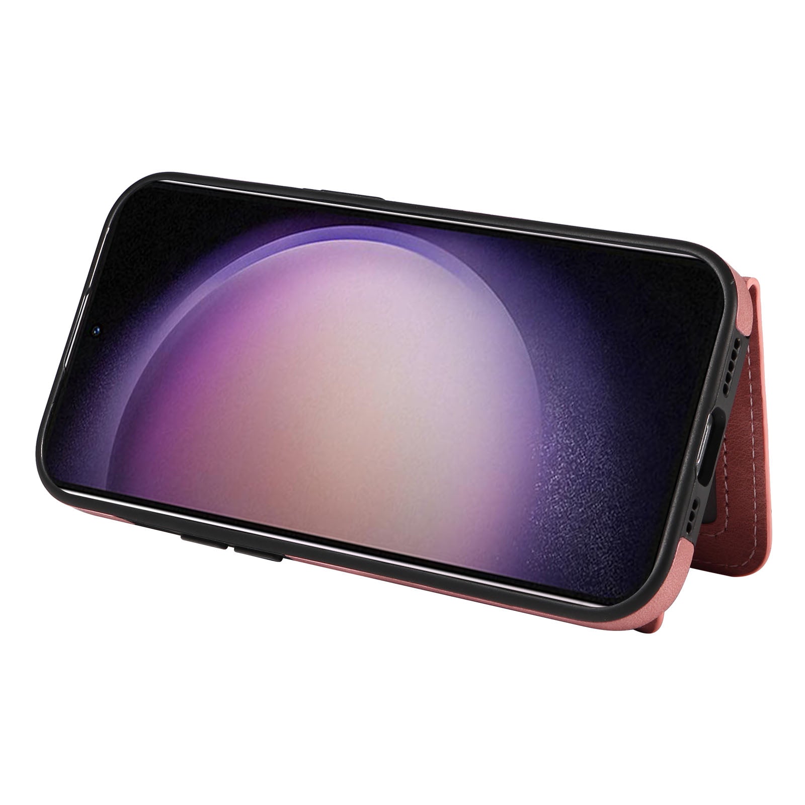 001 PU Leather TPU Back Cover for Samsung Galaxy S23 Ring Kickstand Phone Case with Card Holder 001 PU Leather TPU Back Cover for Samsung Galaxy S23 Ring Kickstand Phone Case with Card Holder